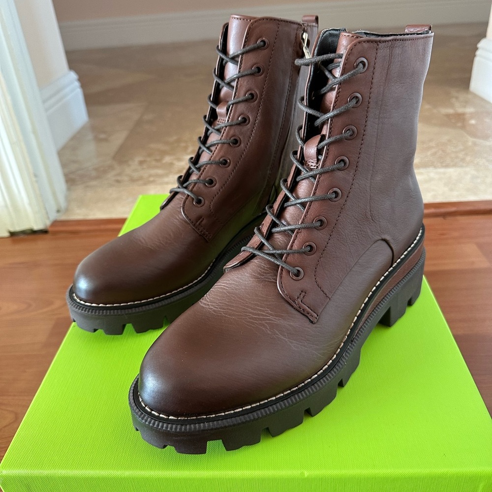 Sam Edelman Brown Combat Boots